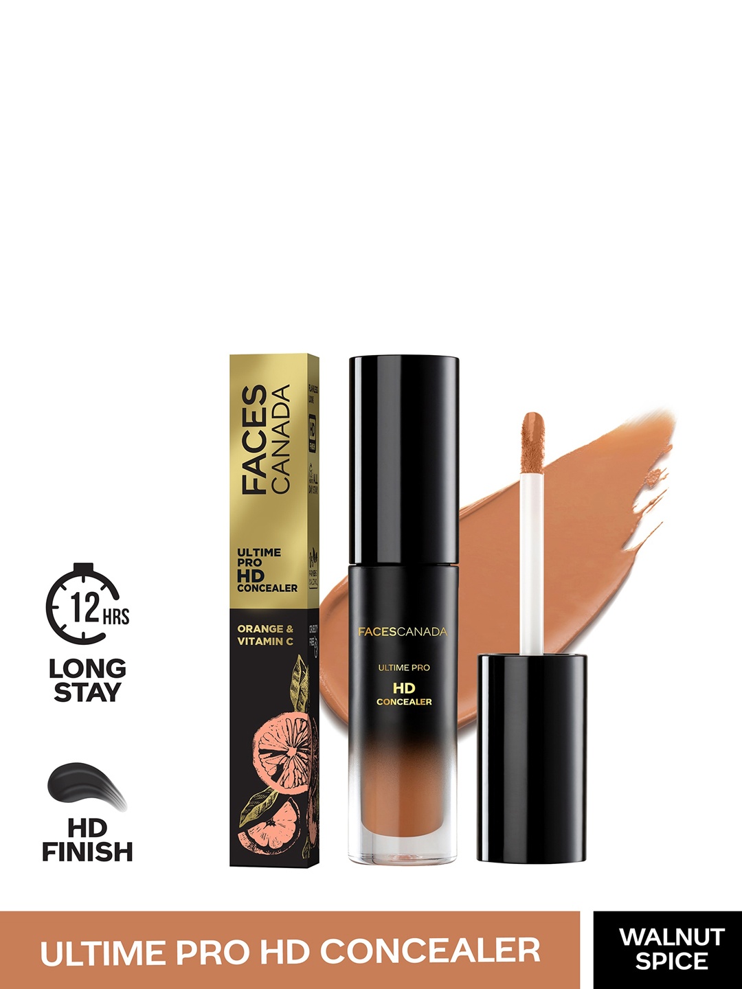 

FACES CANADA 12 HR Stay Flawless HD Finish Ultime Pro HD Concealer 3.8ml - Walnut Spice 05, Na