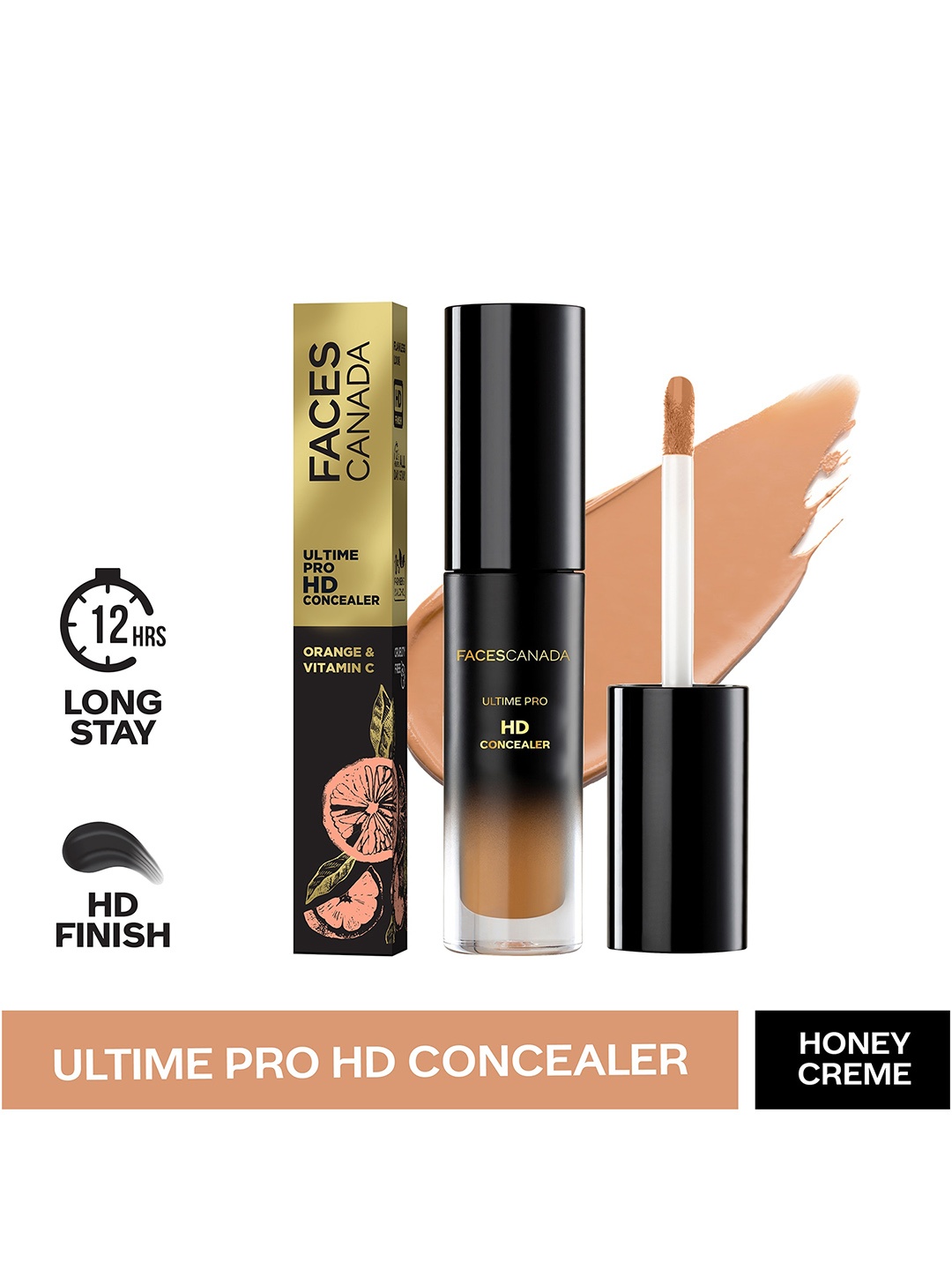 

FACES CANADA 12 HR Stay Flawless HD Finish Ultime Pro HD Concealer 3.8 ml - Honey Creme 02, Na