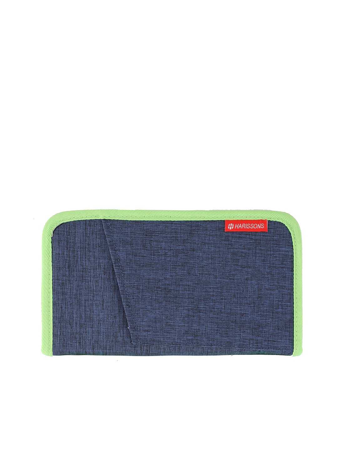 

Harissons Navy Blue Solid Passport Holder
