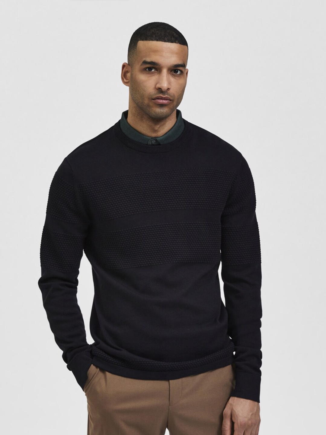 

SELECTED Men Black Pullover