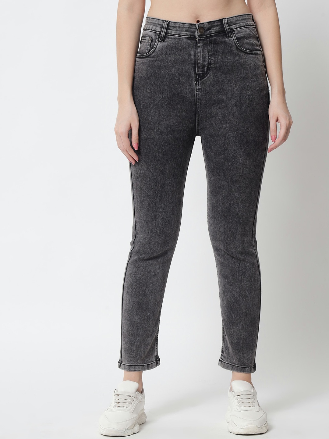 

Q-rious Women Black High-Rise Stretchable Jeans