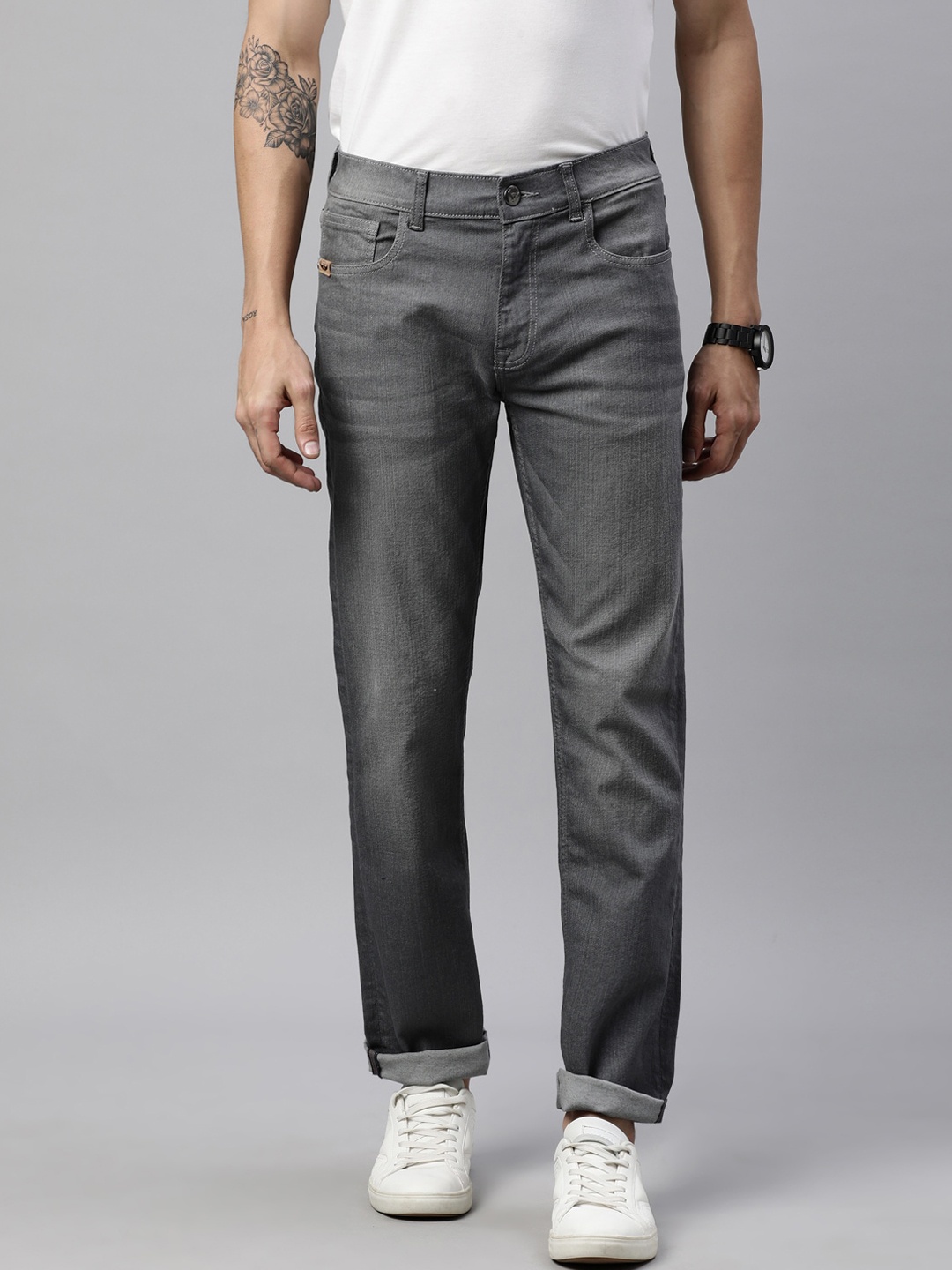 

American Bull Men Grey Jeans