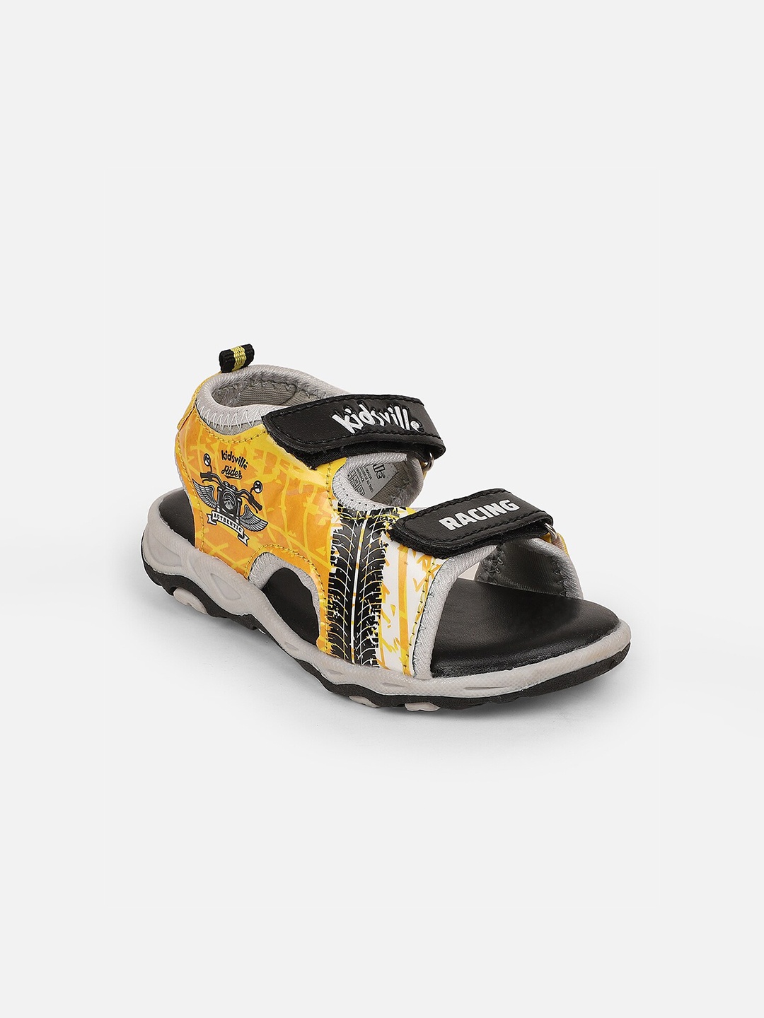 

Kids Ville Boys Yellow & White Ethnic Comfort Sandals