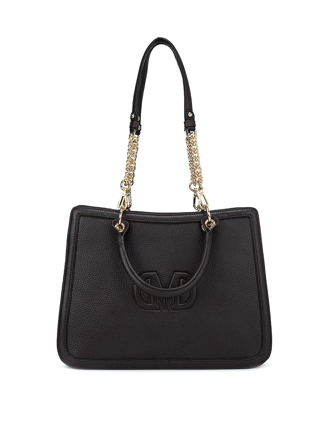 

Da Milano Brown Leather Structured Shoulder Bag