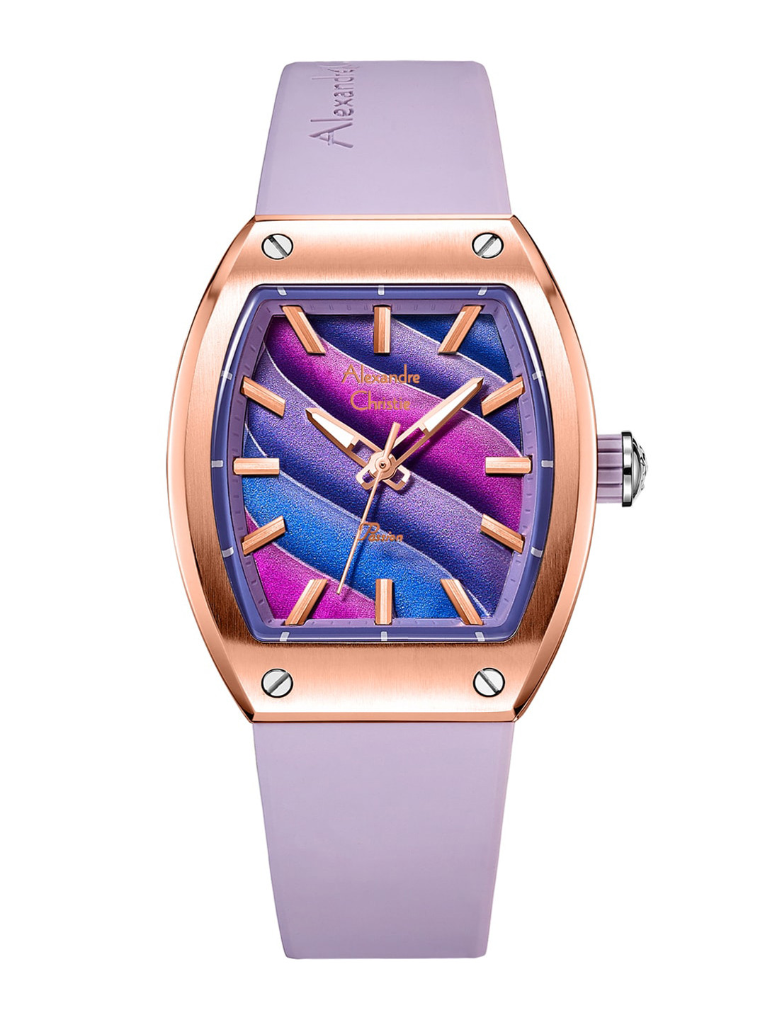 

Alexandre Christie Women Multicoloured Dial & Blue Straps Analogue Watch-5001LHRTRPU, Lavender