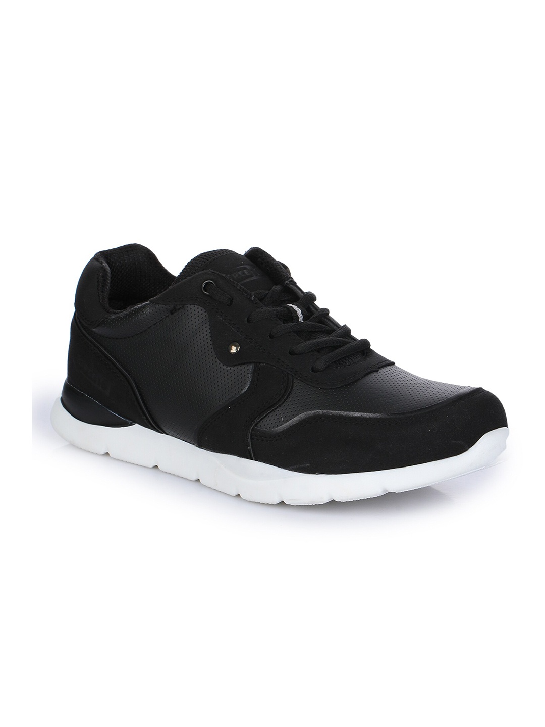 

Liberty Men Black Mesh Walking Shoes