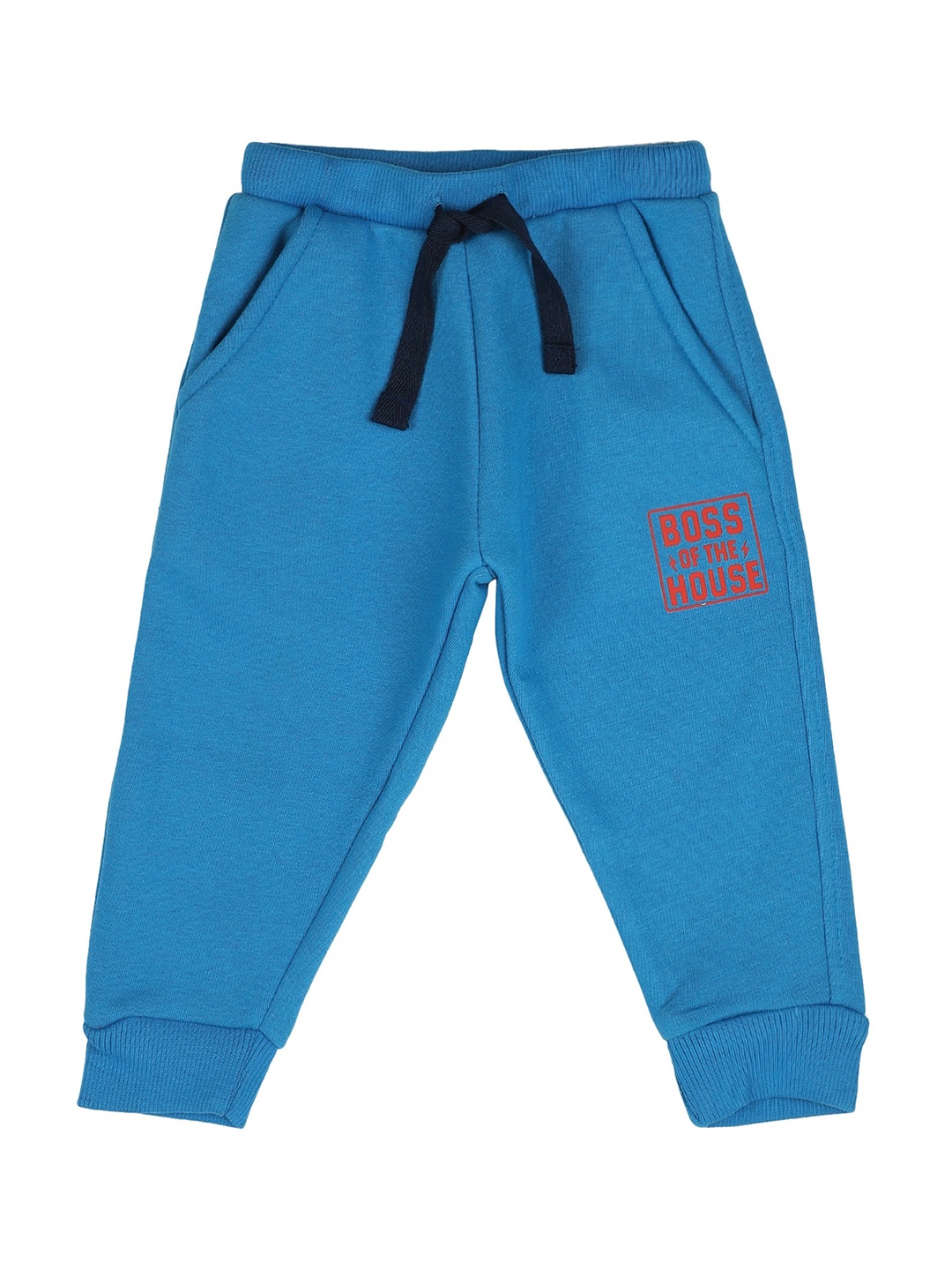 

Bodycare Kids Boys Blue Solid Cotton Joggers