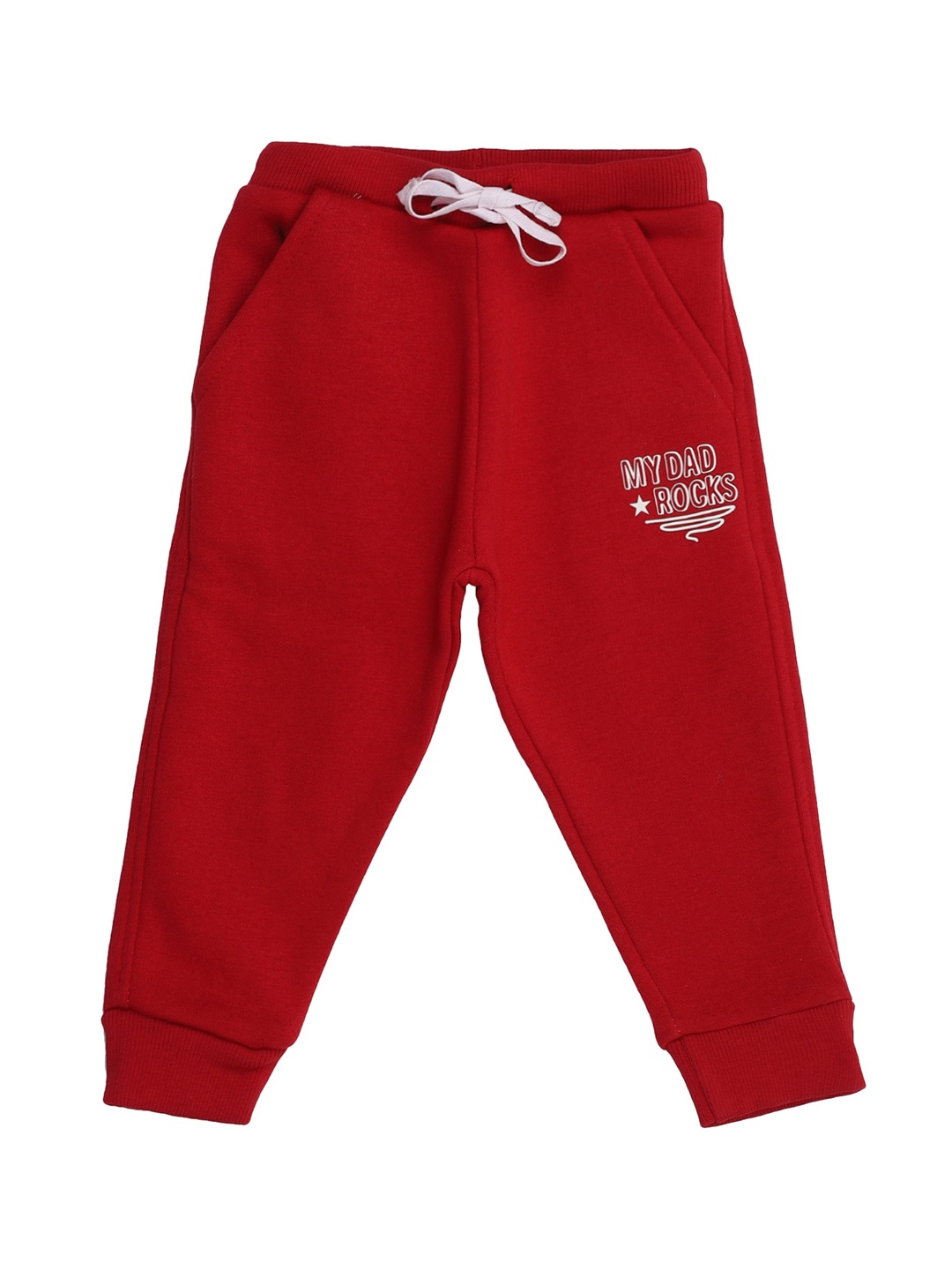 

Bodycare Boys Red Solid Pure Cotton Joggers Track Pant