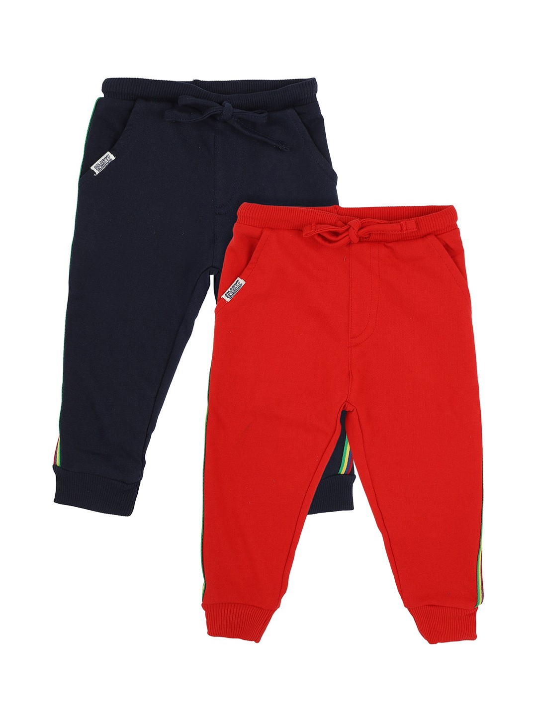 

Bodycare Kids Boys Pack Of 2 Solid Cotton Joggers, Navy blue