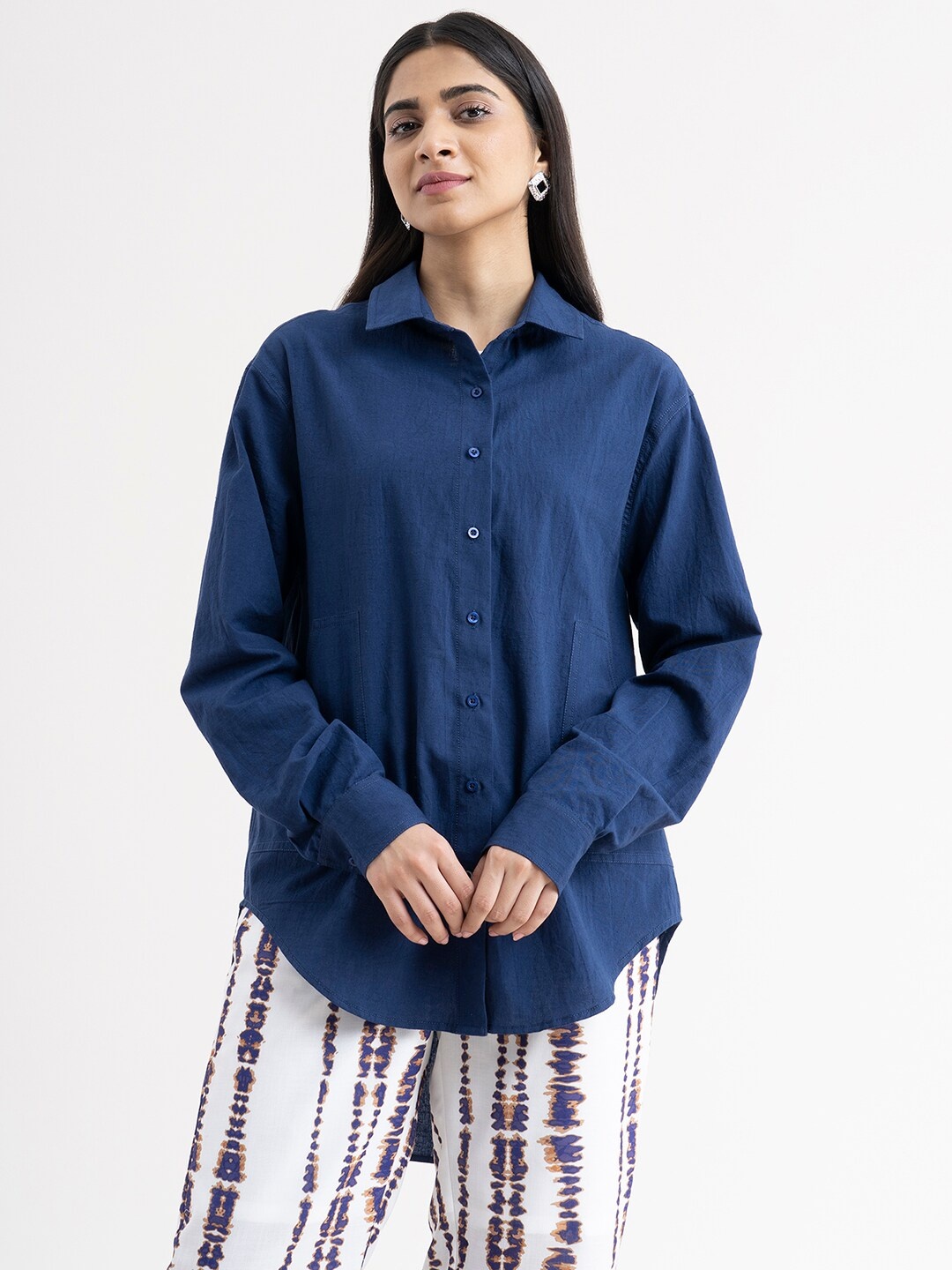 

FableStreet Women Blue Comfort Shirt