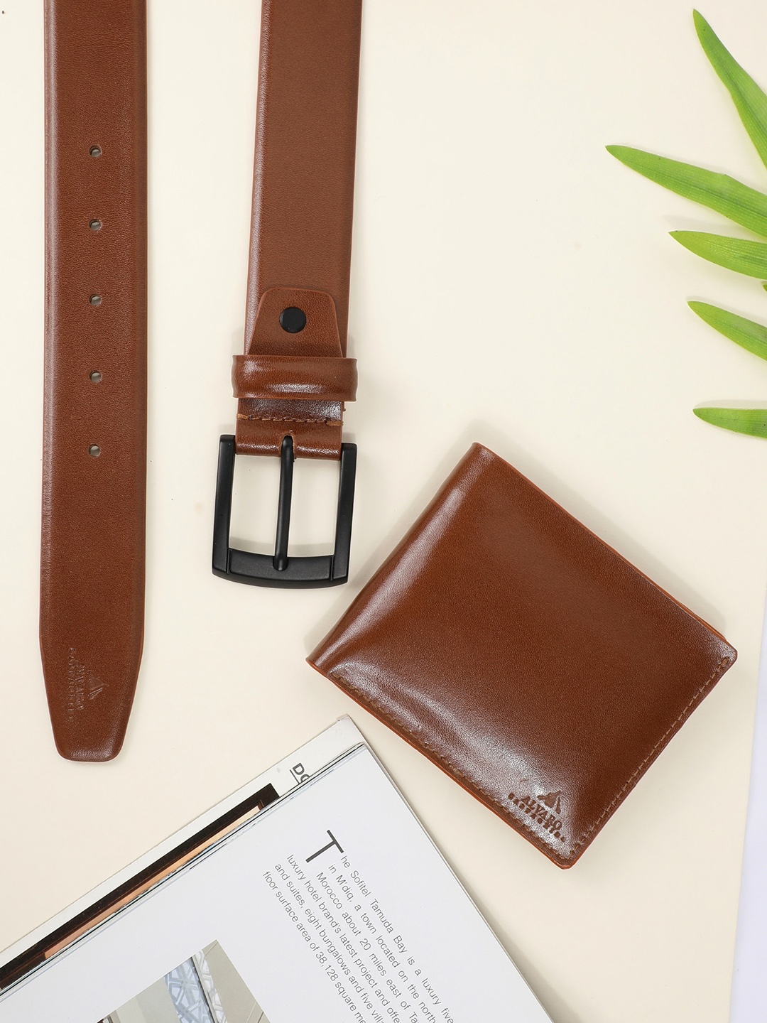 

Alvaro Castagnino Men Brown Solid Accessory Gift Set