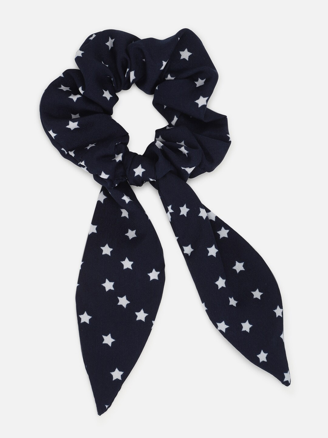 

FOREVER 21 Women Navy Blue & White Ponytail Holders