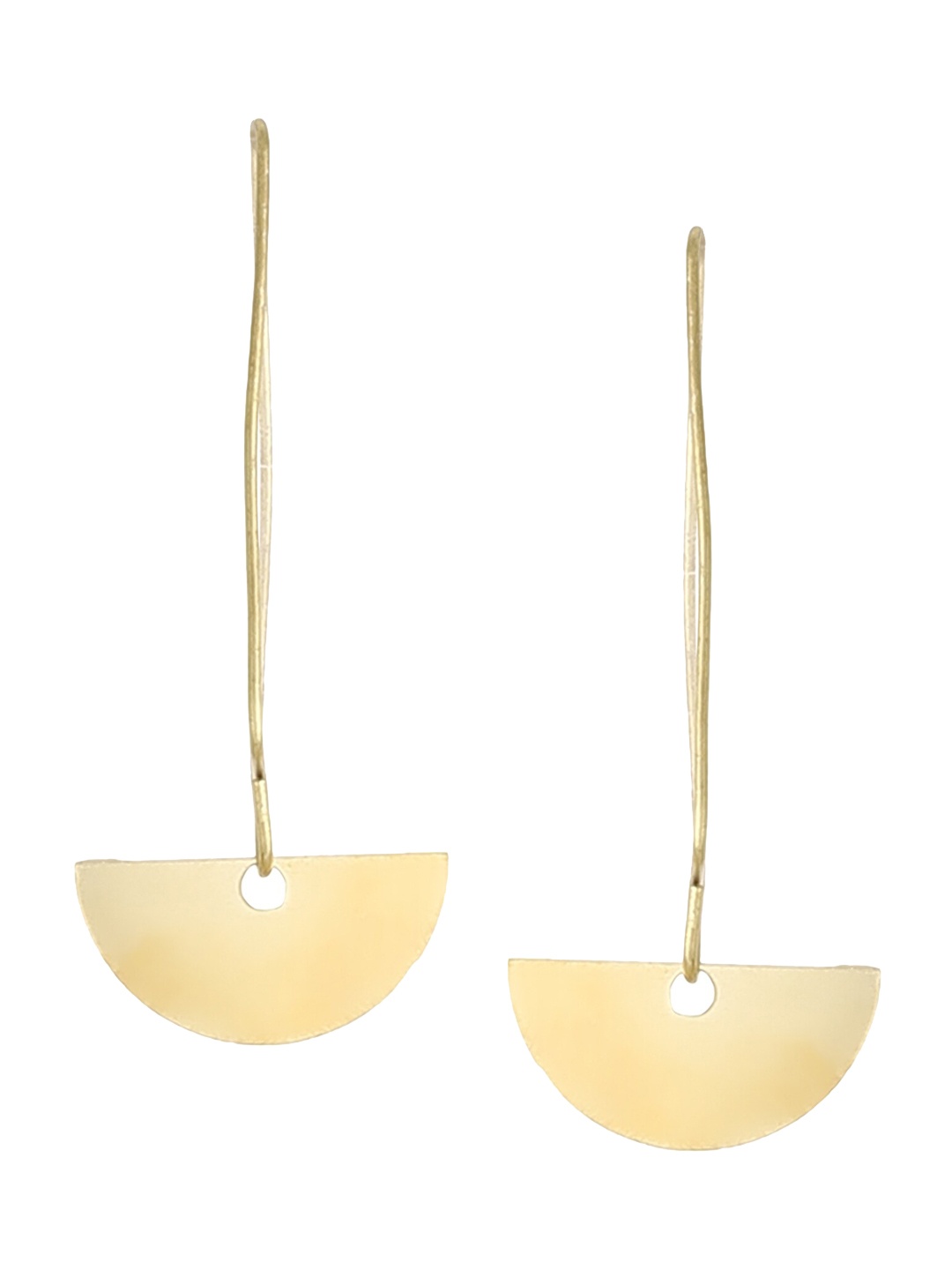 

Goldnera Gold-Toned Geometric Drop Earrings
