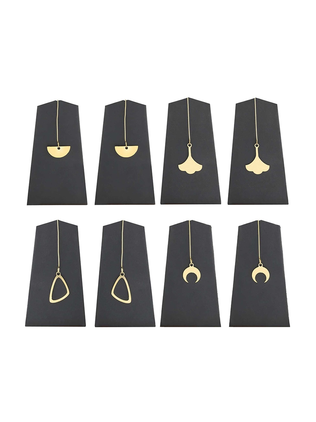 

Goldnera Women Gold-Toned Geometric Drop Earrings