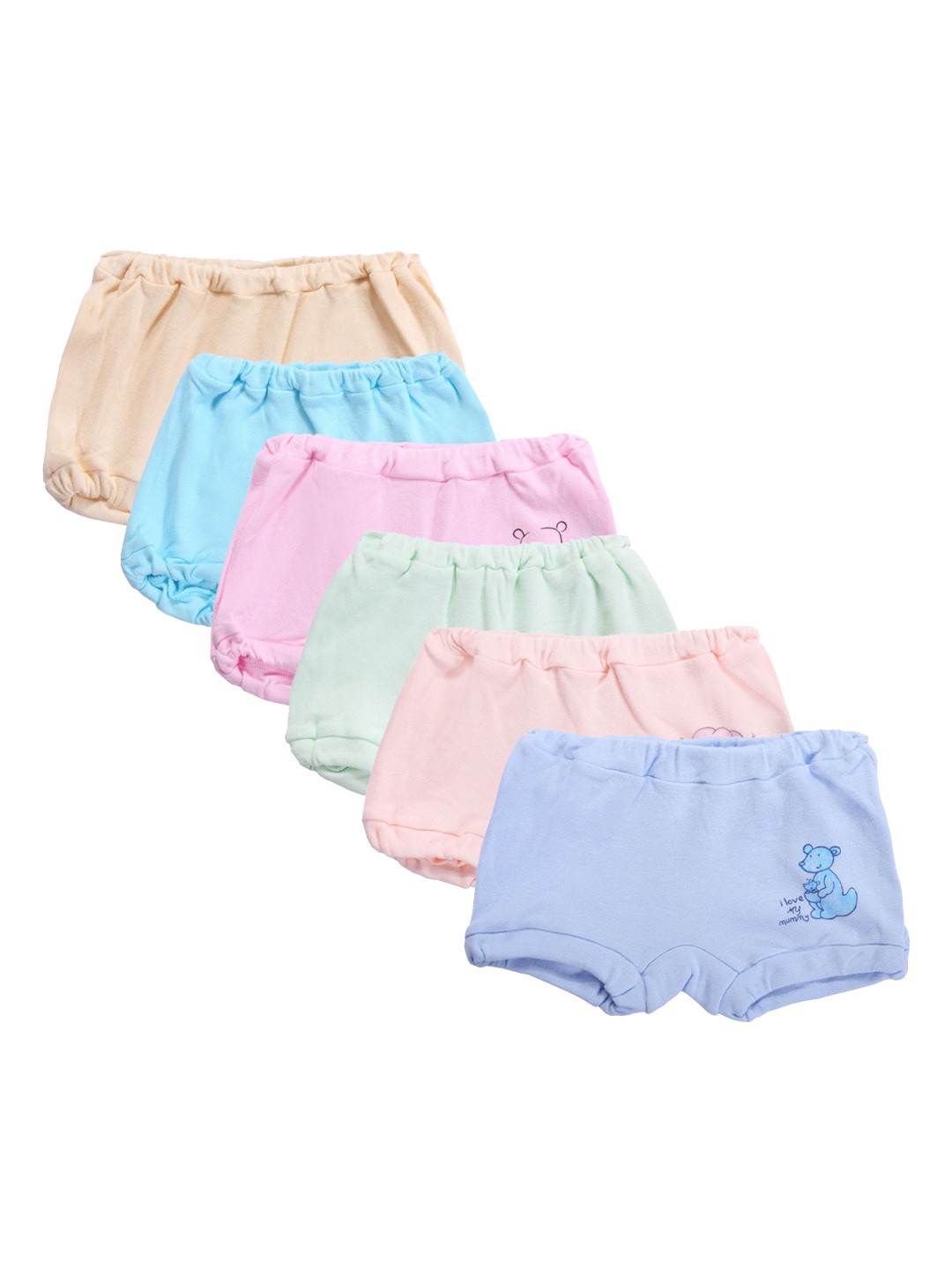 

Bodycare Kids Boys Set Of 6 Assorted Solid Trunks