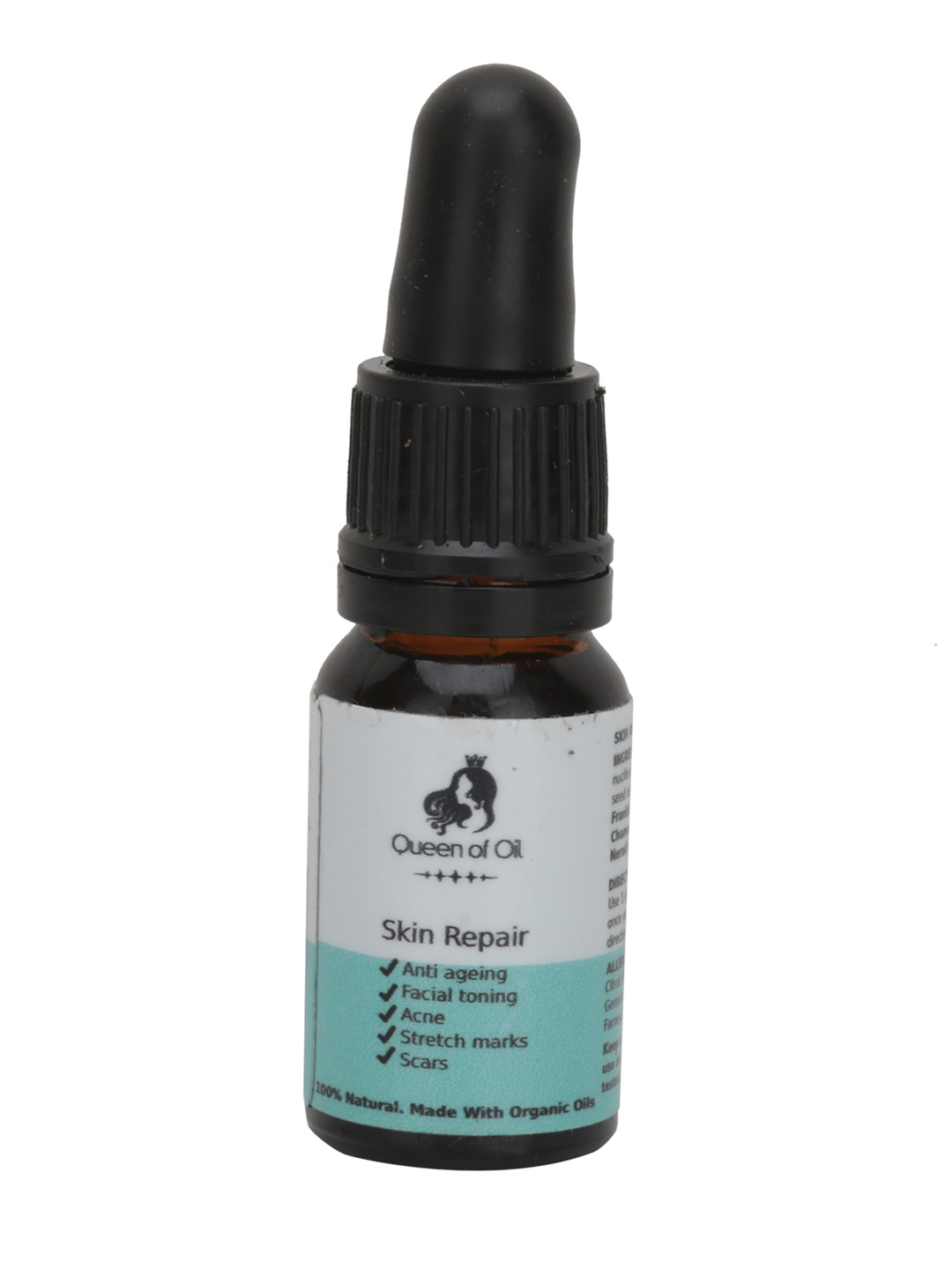 

Queen Of Oil Natural & Organic Skin Repair Oil 10 ml, White