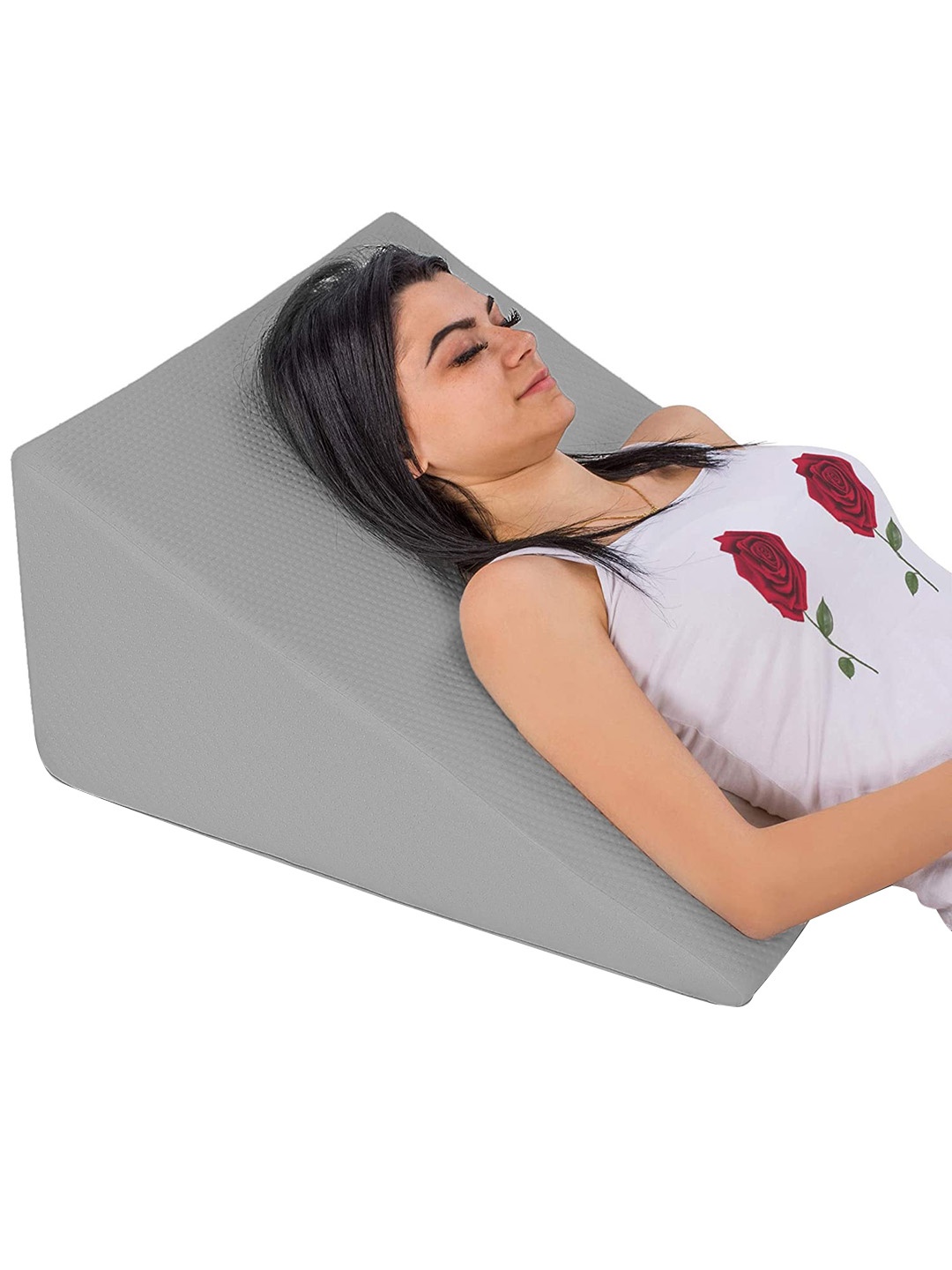 

Grey Solid Pum Pum Wedge Pillows