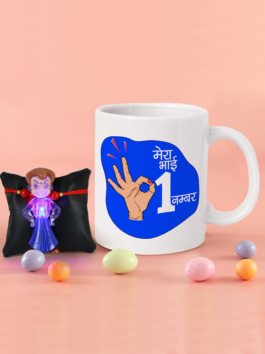 

TIED RIBBONS Blue Chhota Bheem LED Rakhi Gift Set