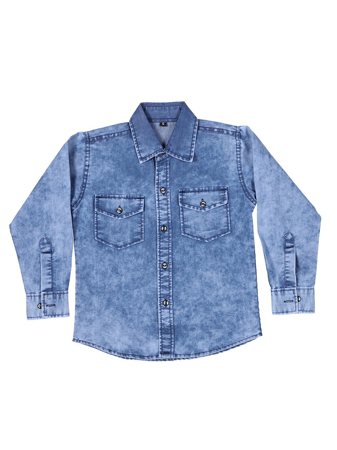 

CREMLIN CLOTHING Boys Blue Faded Casual Shirt