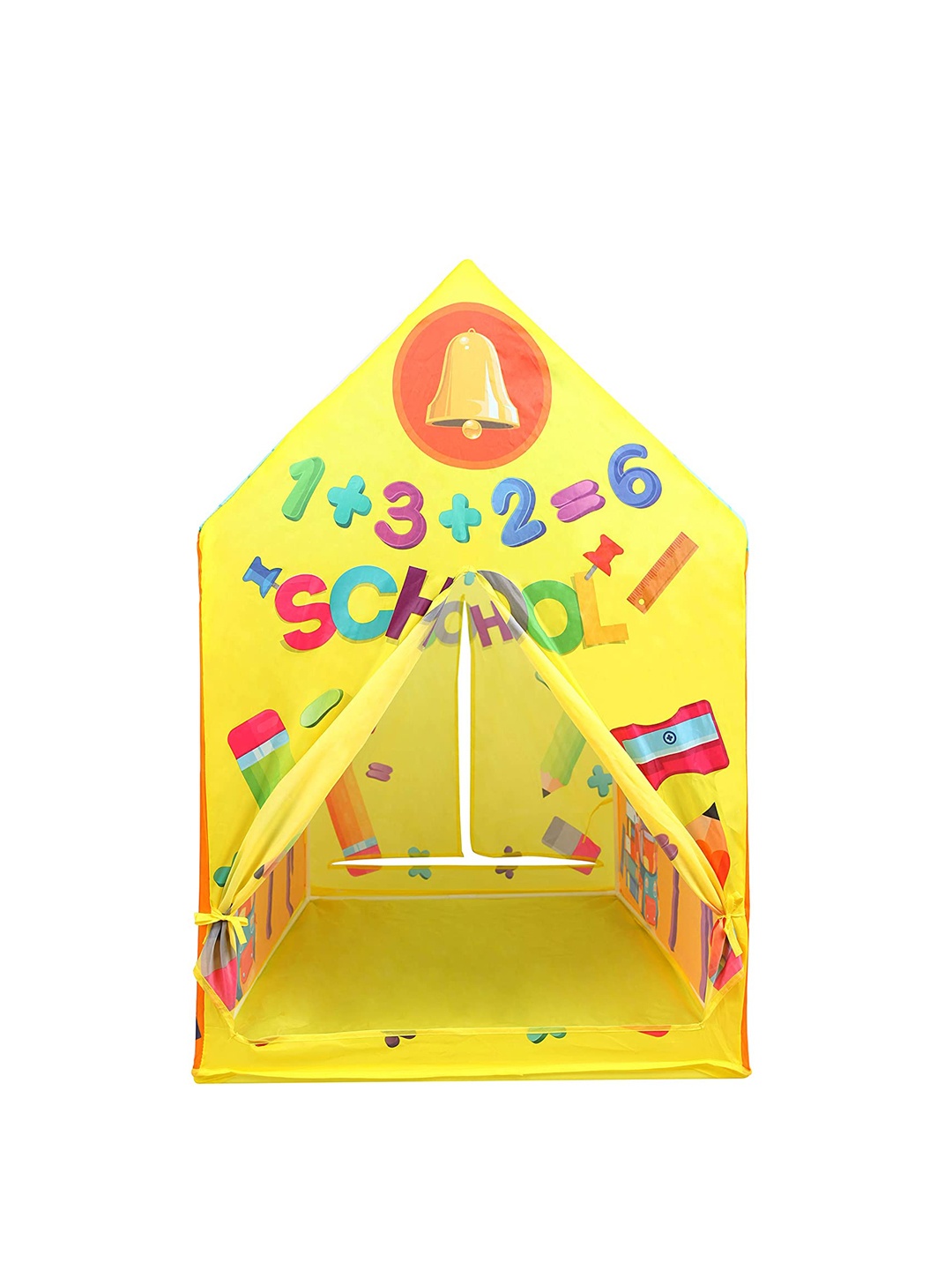 

Baby Moo Kids Yellow & Blue Playtime Foldable Tent House School Time