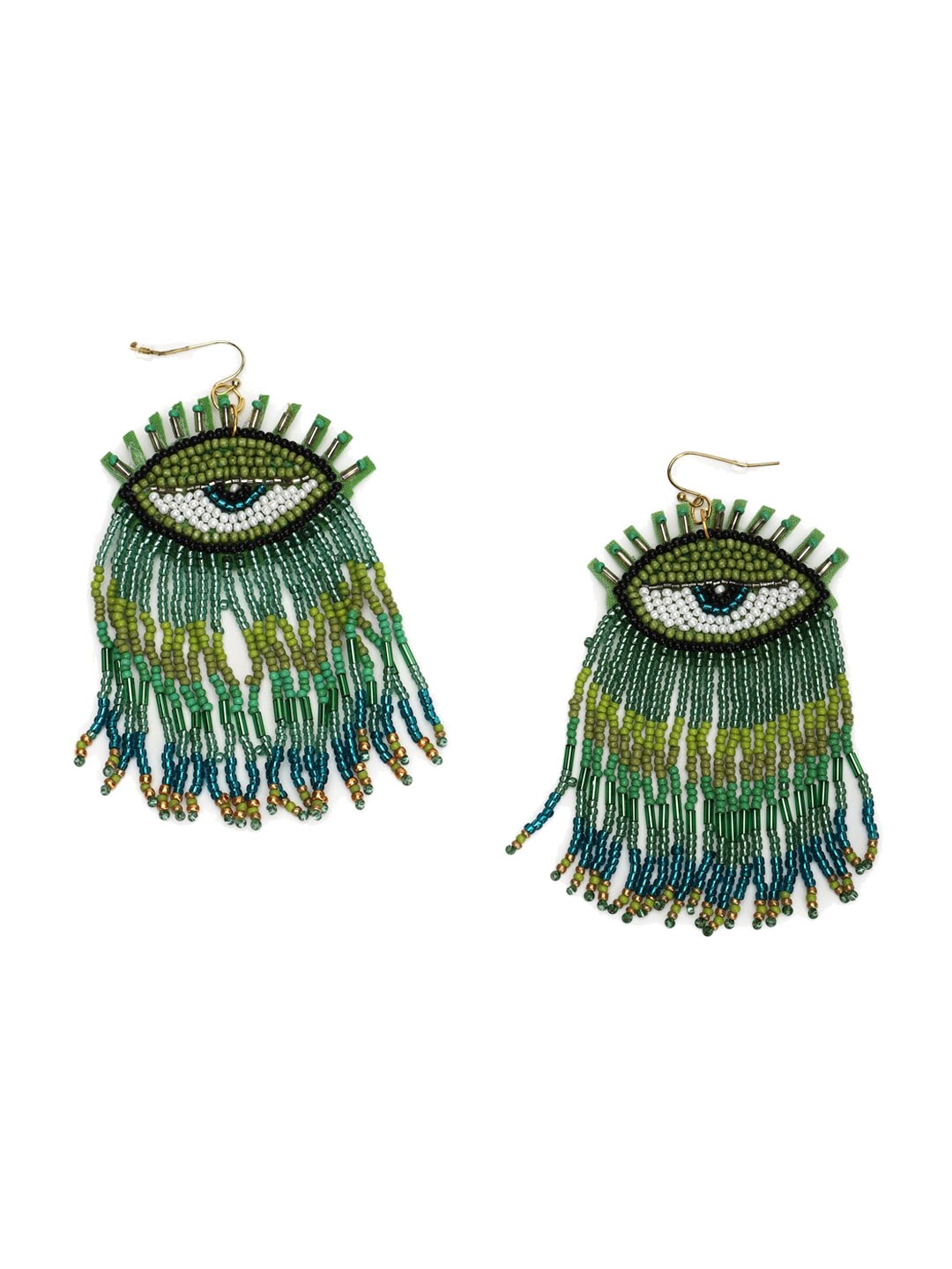 

FOREVER 21 Green Contemporary Hoop Earrings