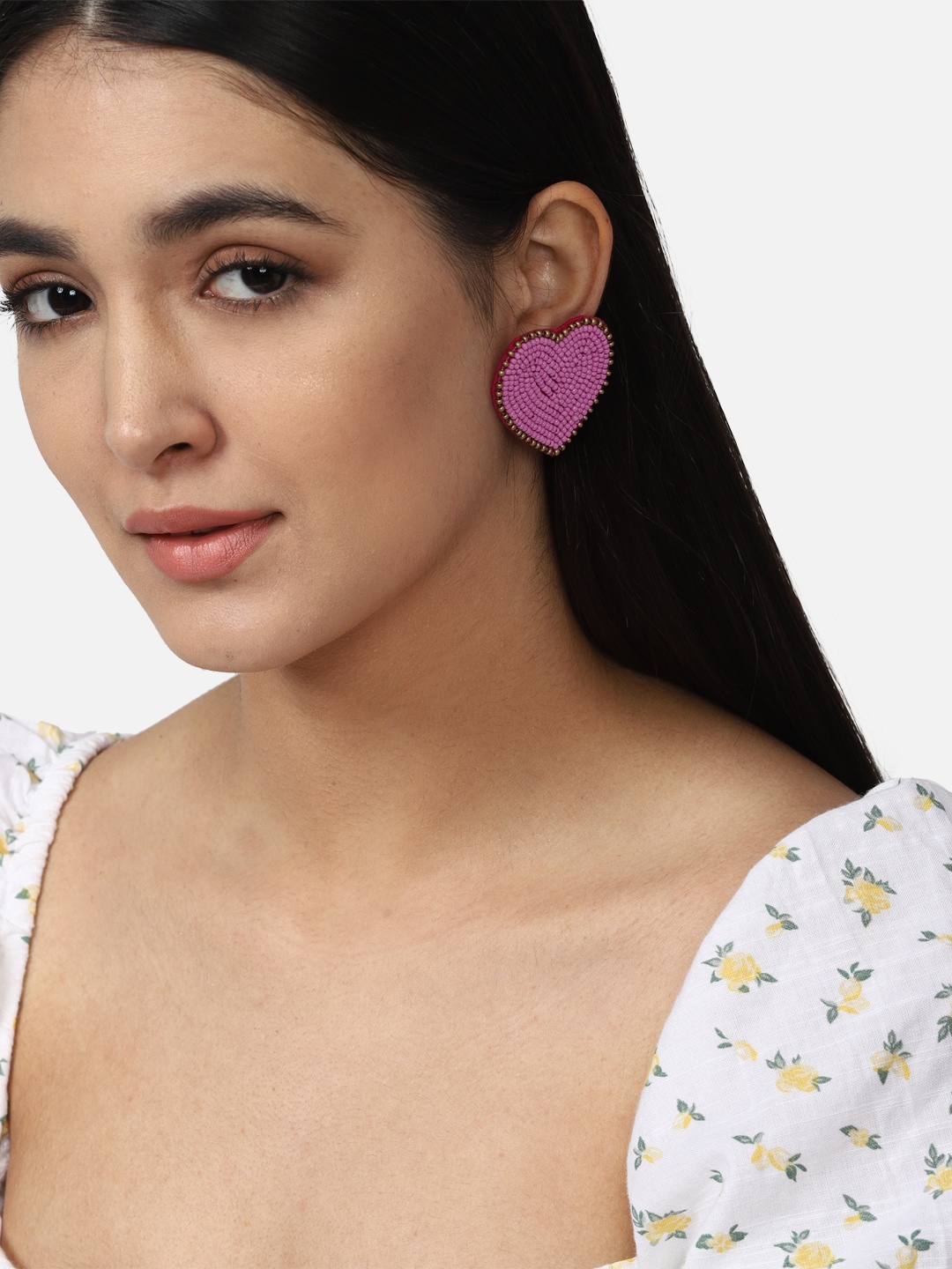

FOREVER 21 Purple Contemporary Studs Earrings