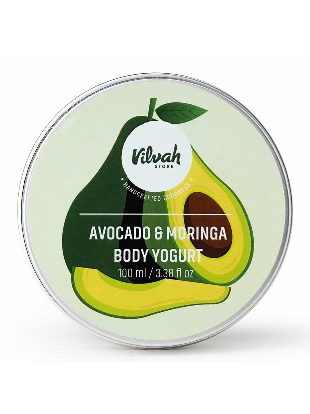 

Vilvah Store Intense Moisturizing Body Yogurt with Avocado & Moringa oil - 100ml, White