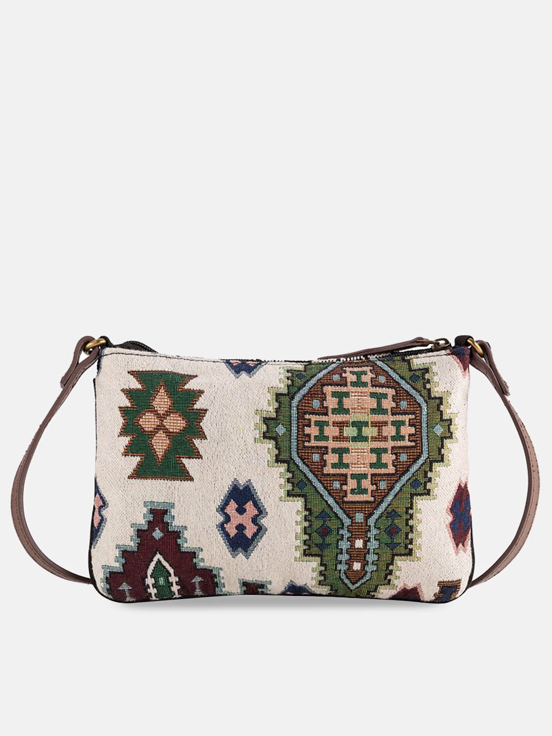 

CARPISA Multicoloured Printed Structured Sling Bag, Multi