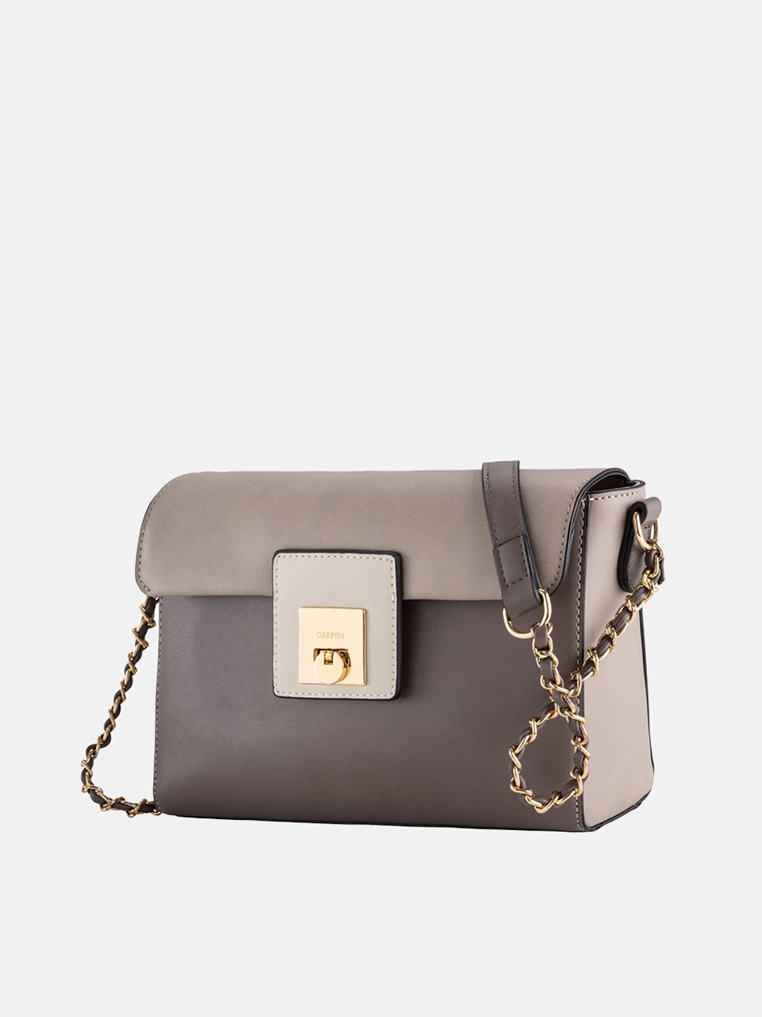 

CARPISA Beige Structured Sling Bag
