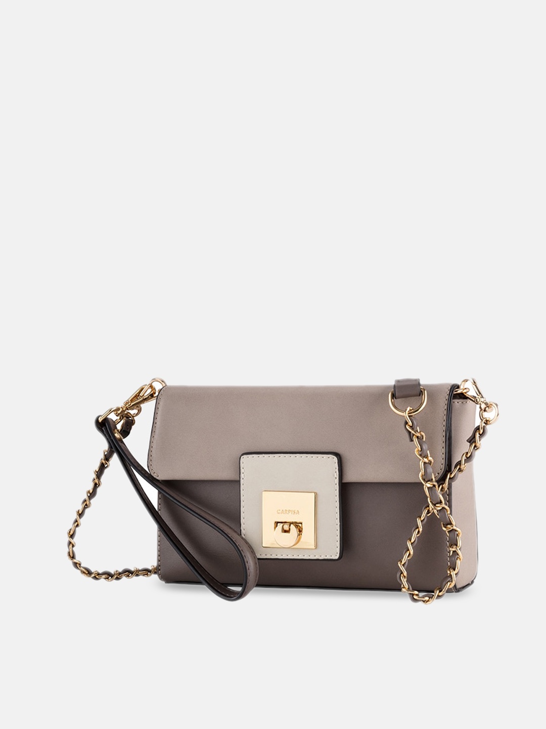 

CARPISA Beige Structured Handheld Bag