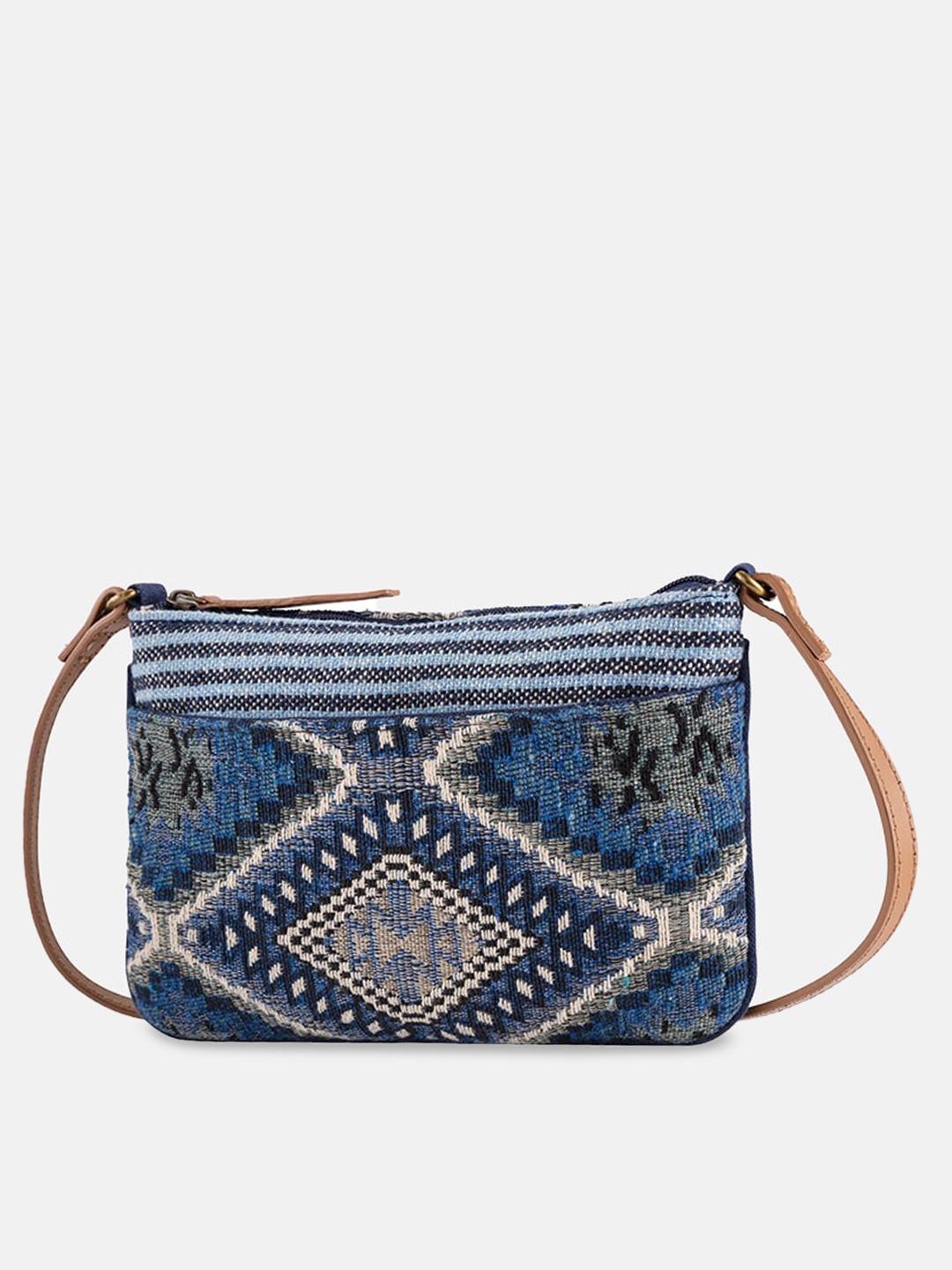 

CARPISA Multicoloured Printed Structured Sling Bag, Multi