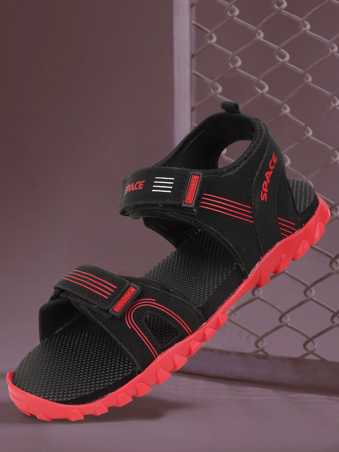 

Space Men Comfort Sandals, Black