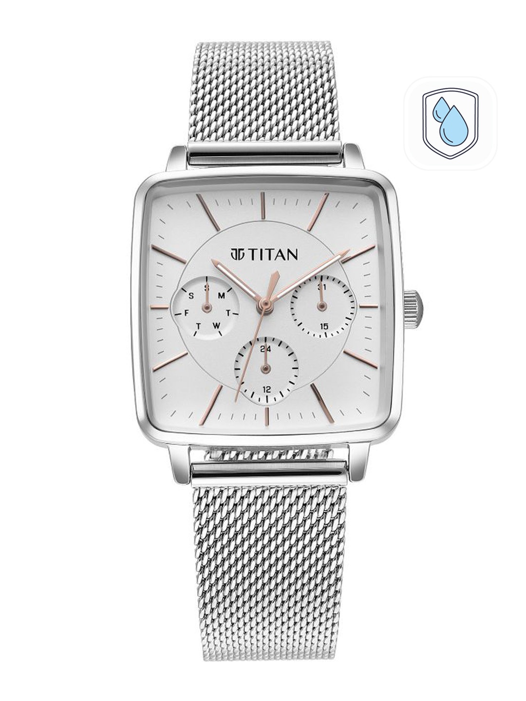 

Titan Women Silver-Toned Dial & Steel Toned Stainless Straps Analogue Watch