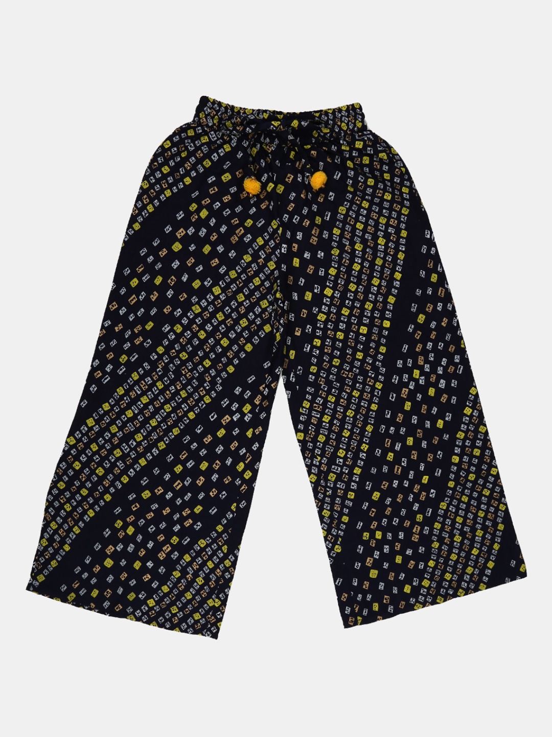 

V-Mart Girls Navy Blue & Yellow Printed Lounge Pants