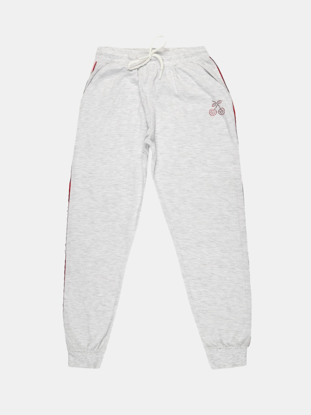 

V-Mart Girls Grey Solid Joggers