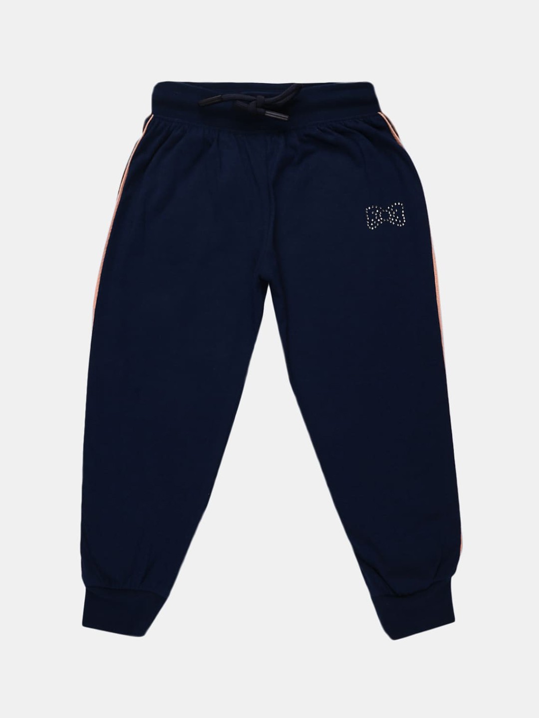 

V-Mart Girls Navy Blue Solid Joggers