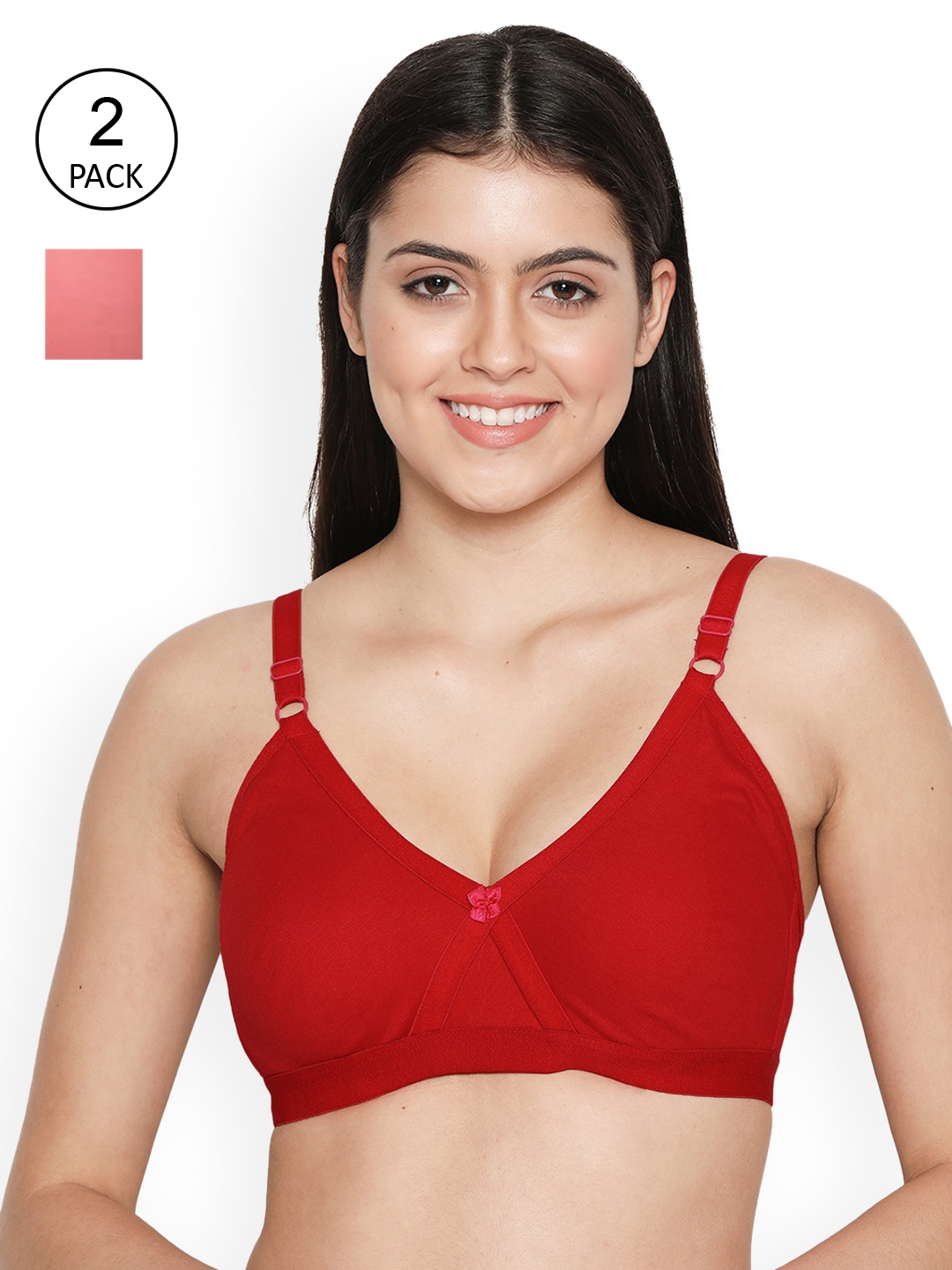 

Susie Pink & Red Pack of 2 T-Shirt Bra