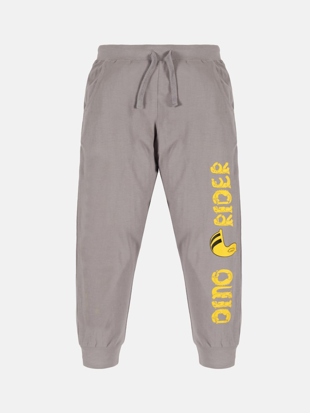 

KiddoPanti Boys Grey Solid Pure Cotton Joggers