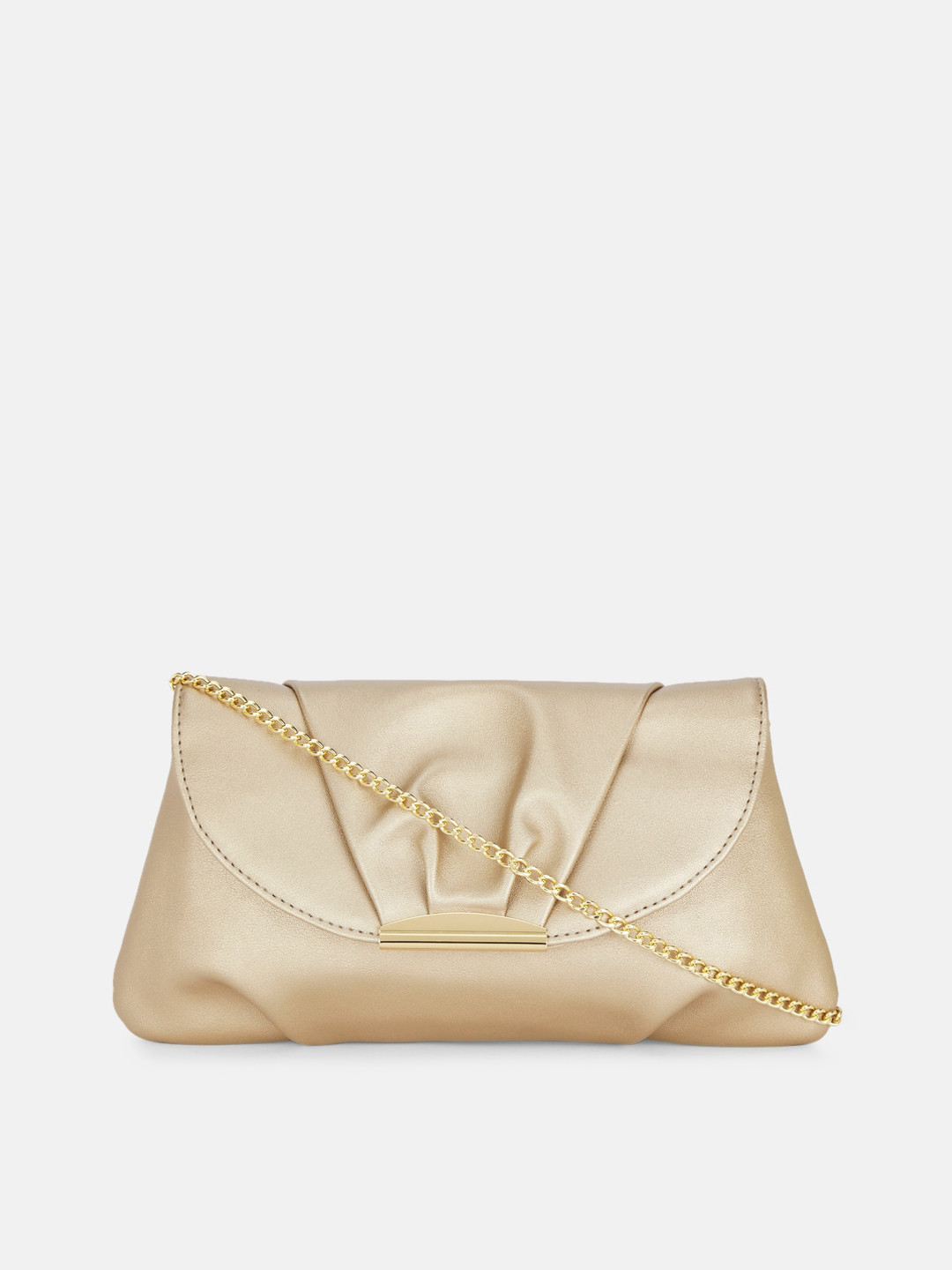 

Forever Glam by Pantaloons Champagne Embellished Purse Clutch