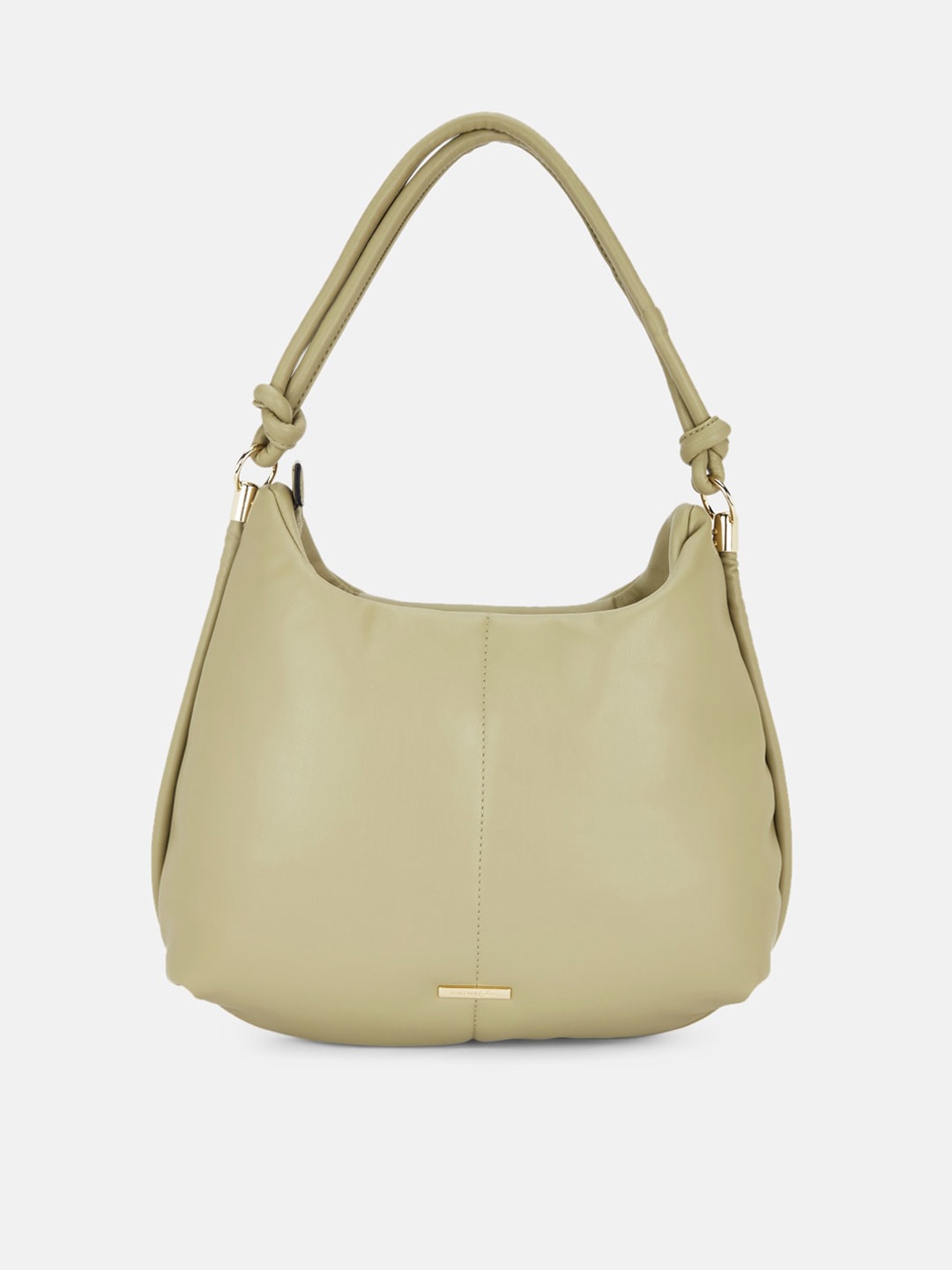 

Forever Glam by Pantaloons Green PU Oversized Structured Hobo Bag
