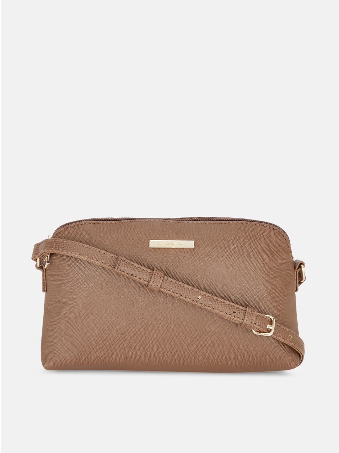 

Forever Glam by Pantaloons Brown PU Swagger Sling Bag