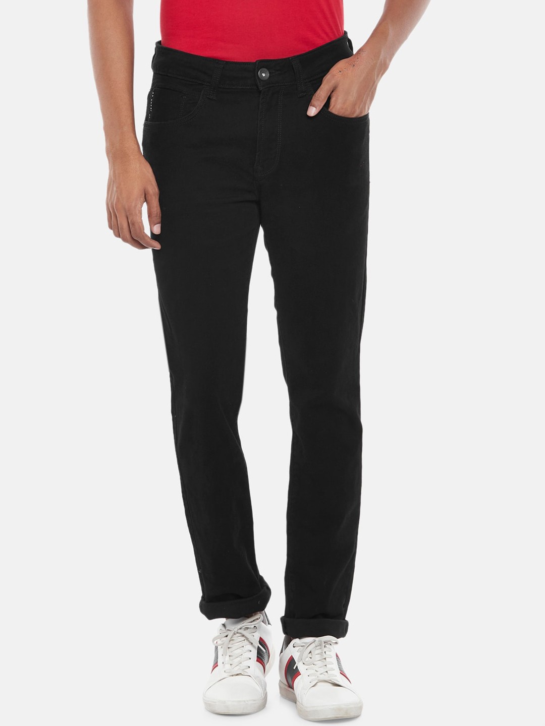 

SF JEANS by Pantaloons Men Black Slim Fit Jeans
