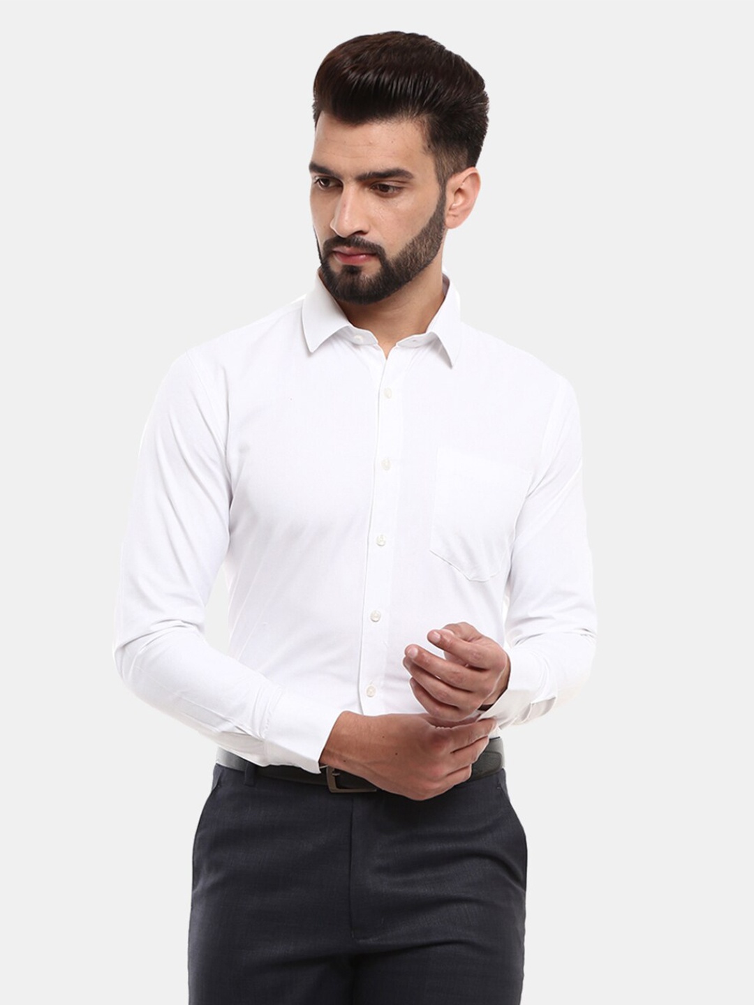 

J White by Vmart Men White Formal Shirt