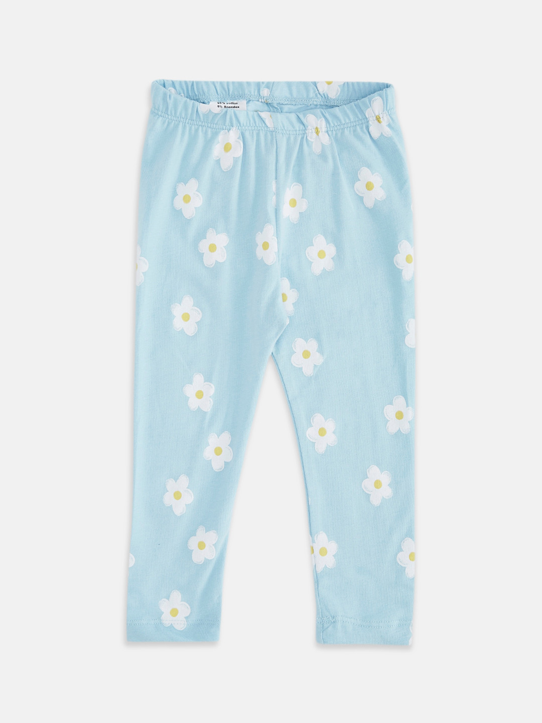 

Pantaloons Baby Girls Blue Floral Printed Leggings