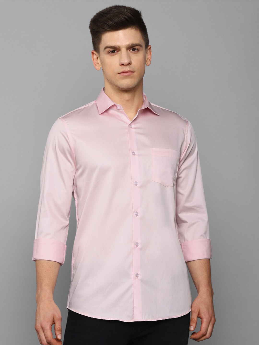 

Allen Solly Men Pink Slim Fit Casual Shirt