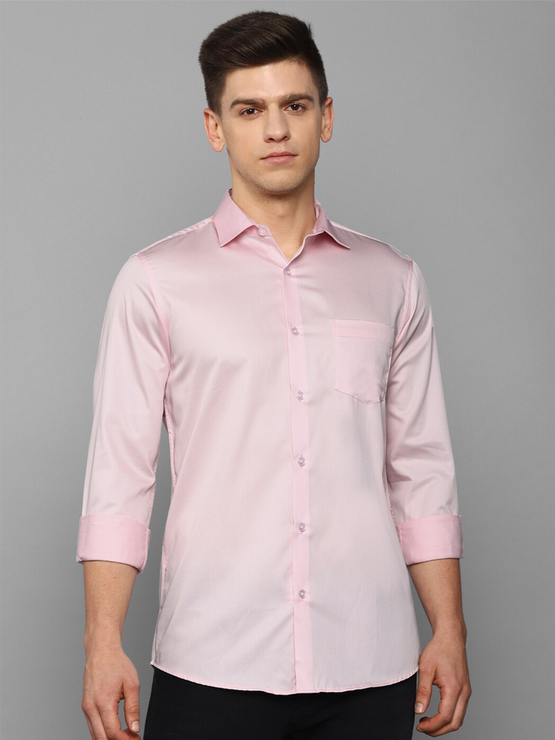 

Allen Solly Men Pink Slim Fit Casual Shirt
