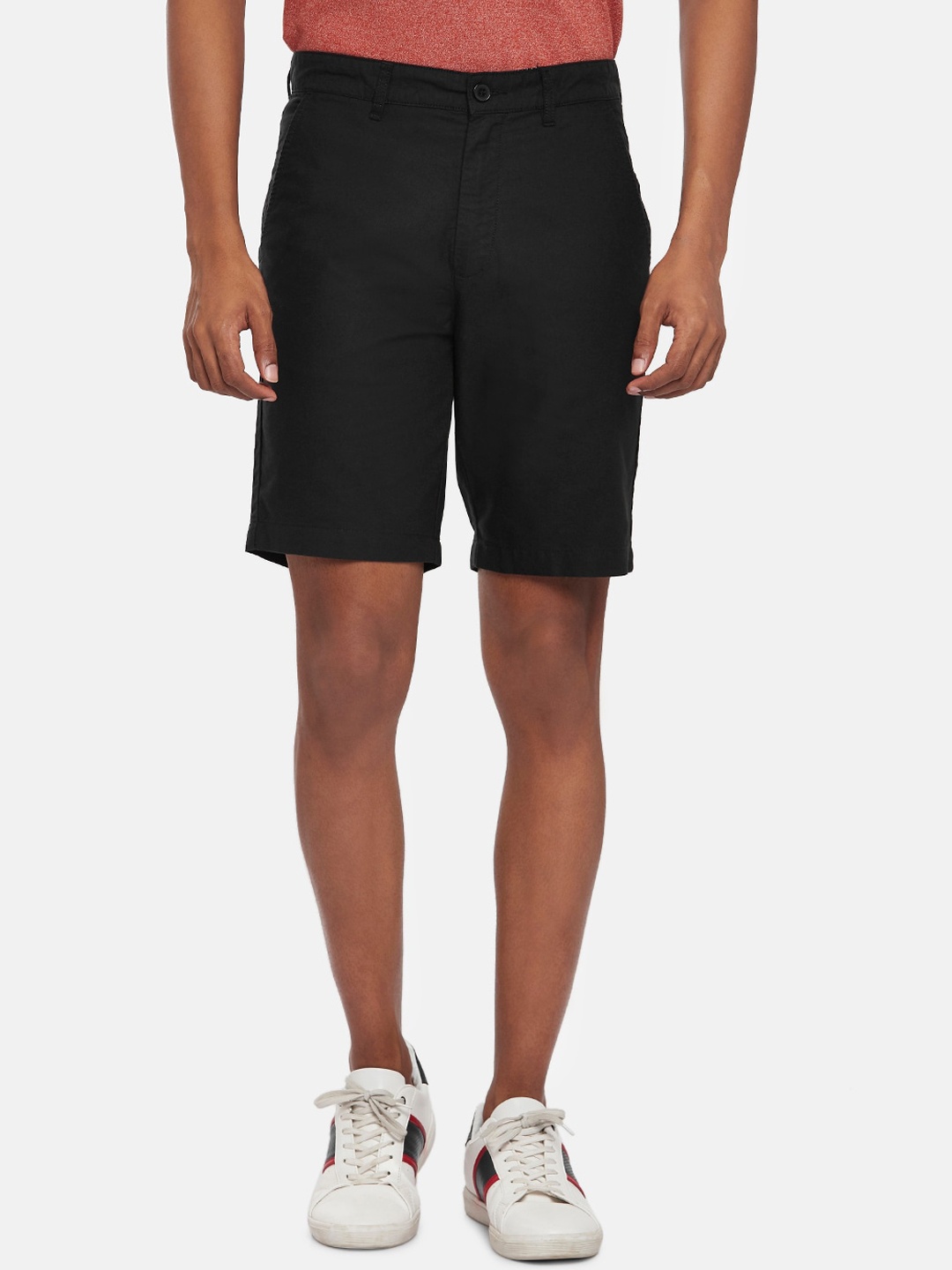 

BYFORD by Pantaloons Men Black Slim Fit Outdoor Shorts