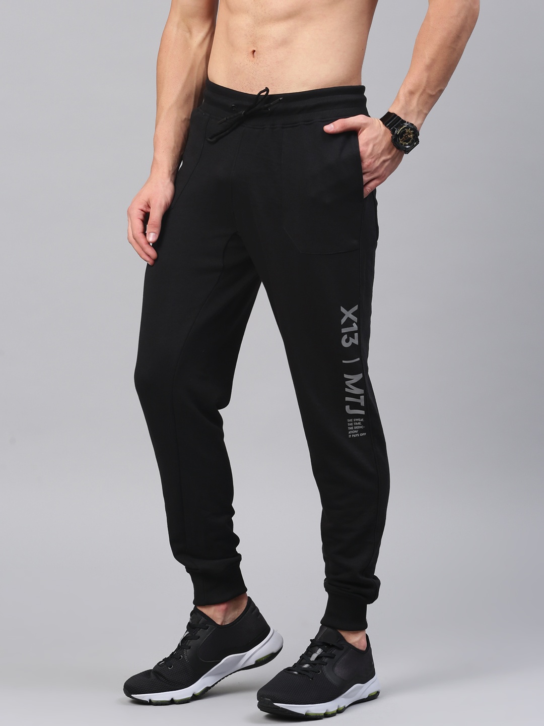 

HRX by Hrithik Roshan Black Active Joggers