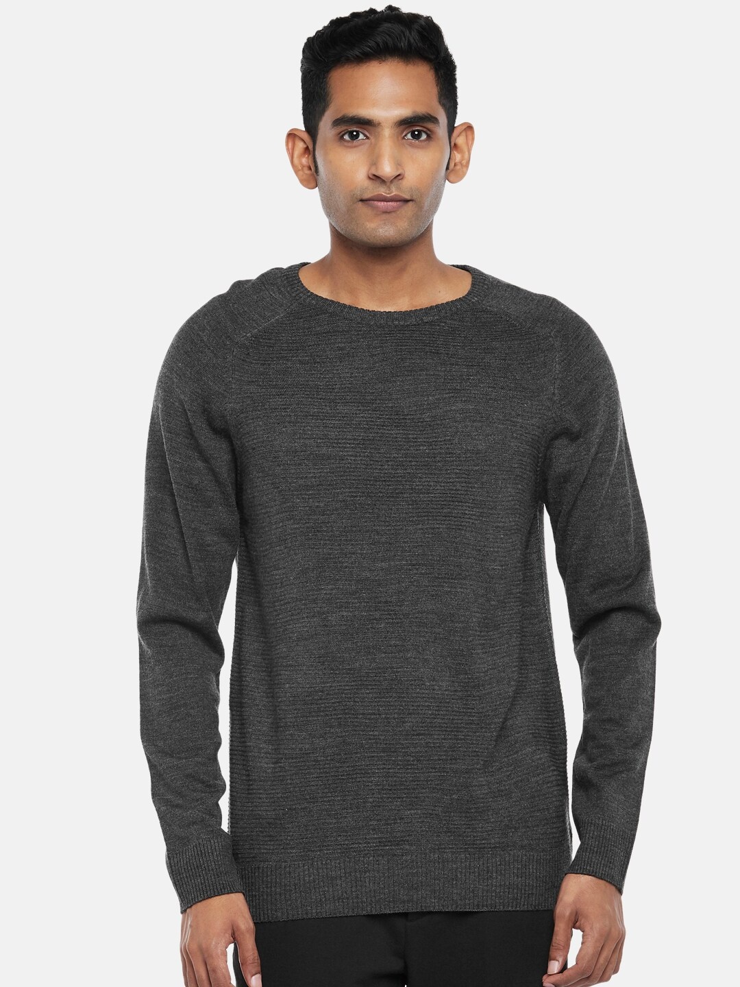 

BYFORD by Pantaloons Men Grey Pullover