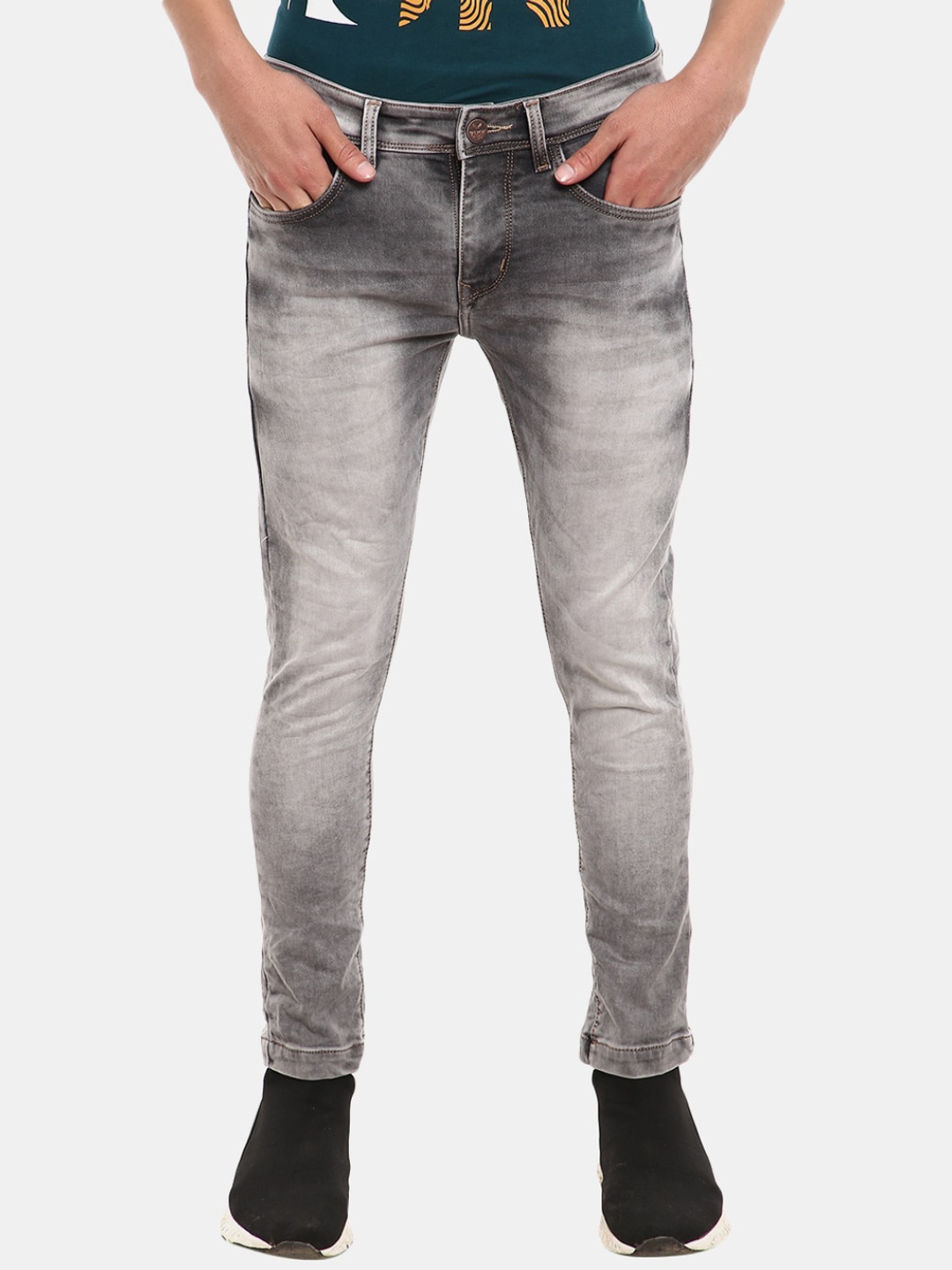 

V-Mart Men Grey Heavy Fade Jeans